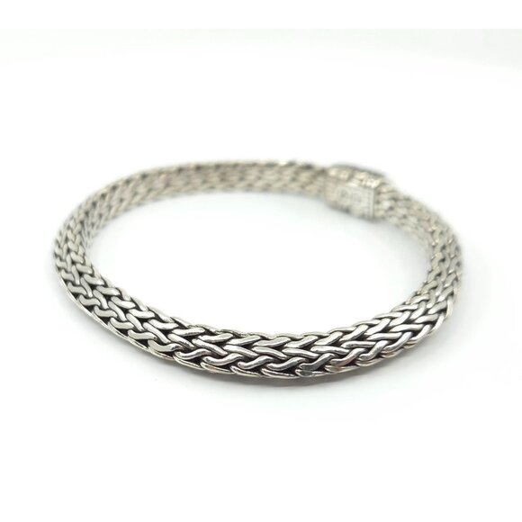 John Hardy Classic Chain Tiga Sapphire Chain Bracelet 6mm 7.25" - Picture 9 of 16